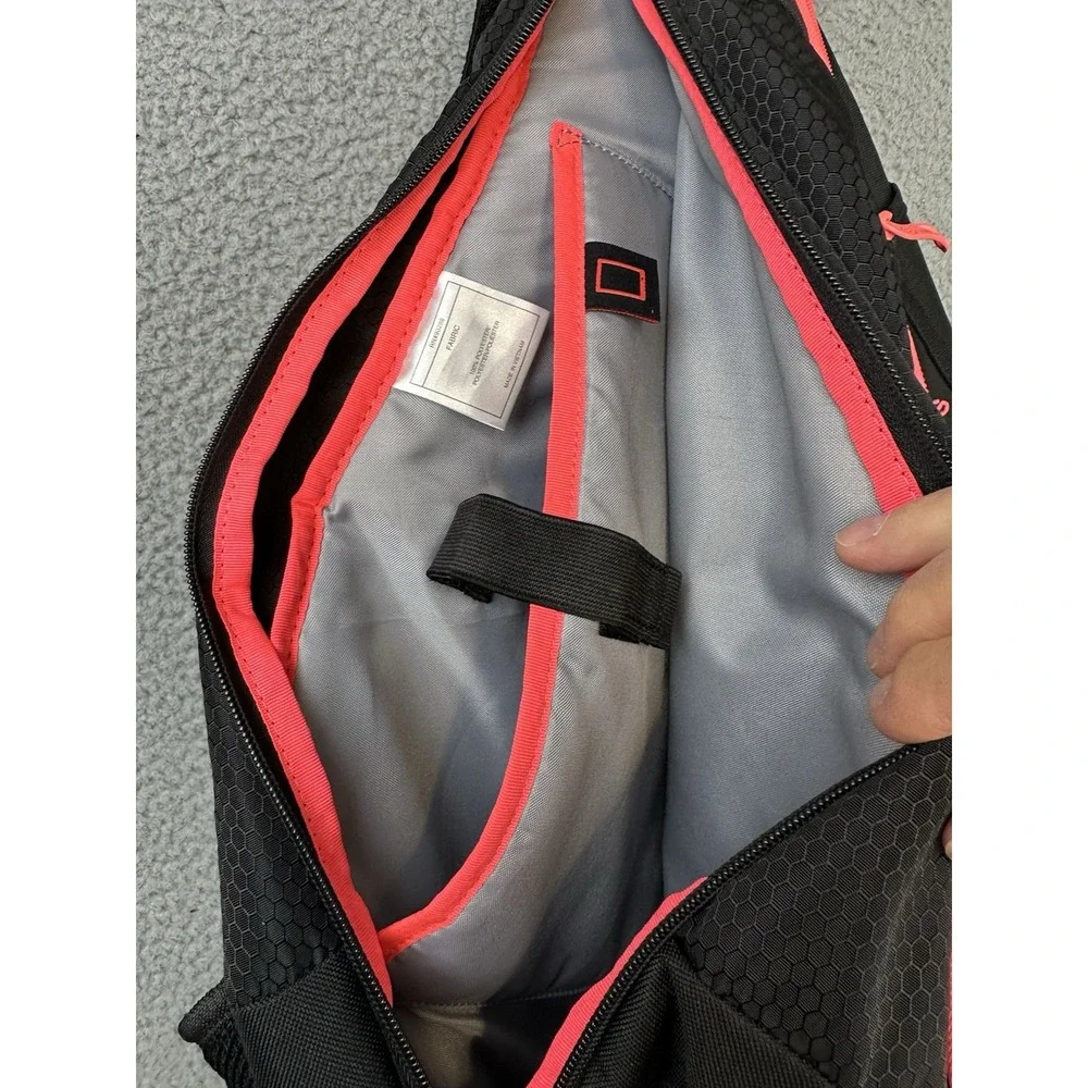 Adidas Rydell Sling Backpack LoadSpring Crossbody One Shoulder Bag Black Pink